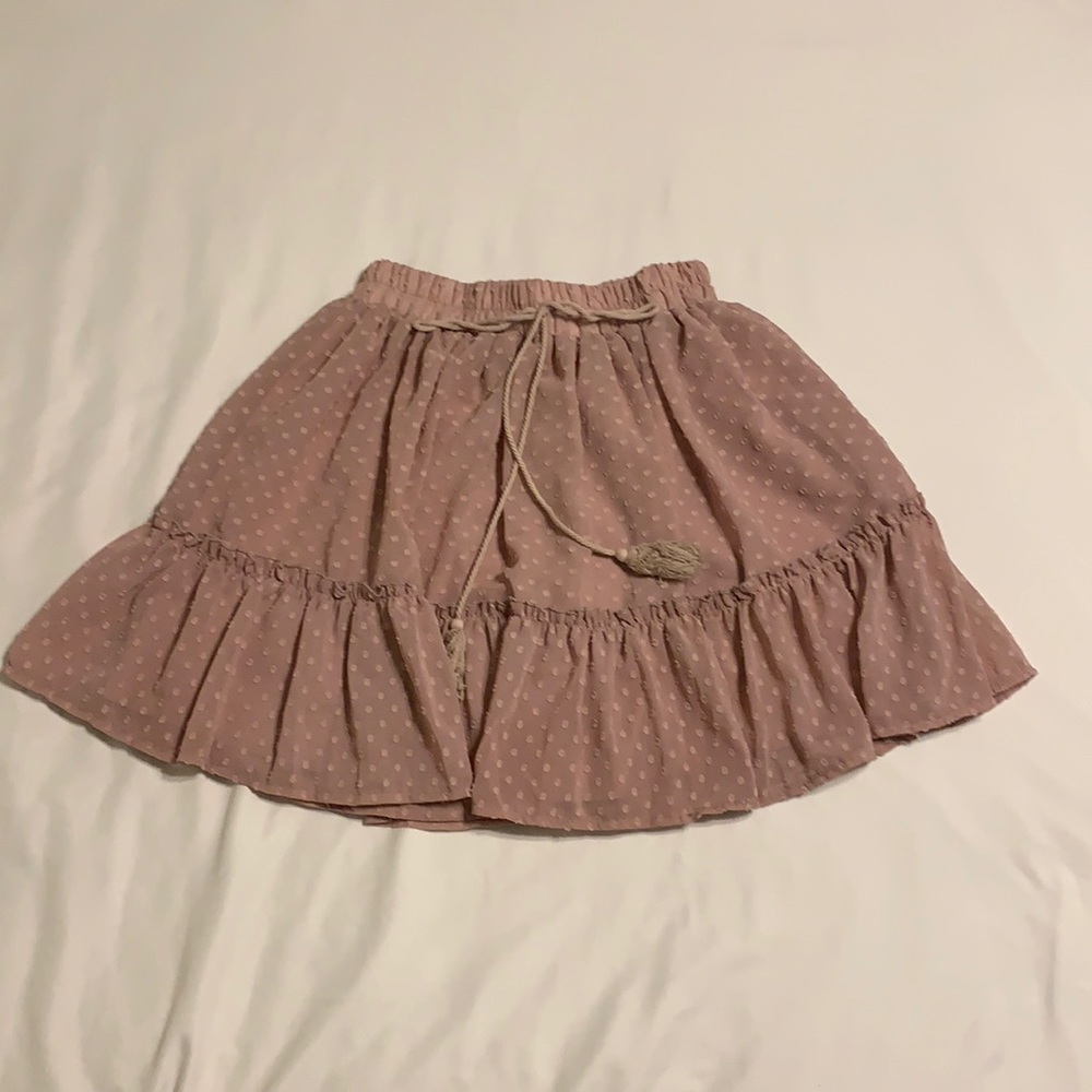 Mauve Polka Dot Skirt